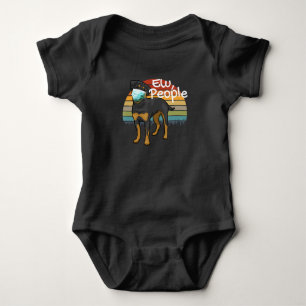 Rottweiler Welpe mit Maske - Ew People - Rottweile Baby Strampler