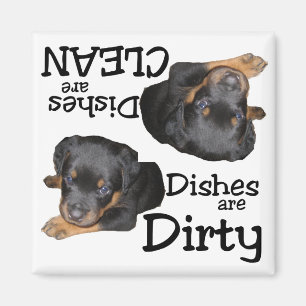 Rottweiler Welpen-Liebhaber-Spülmaschinen-Magnet Magnet