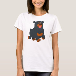 Rottweiler Women T - Shirt des niedlichen Gamboli-