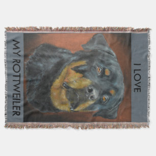 Rottweiler Wurfs-Decke Decke