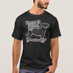 Rottweiler Zuhause T-Shirt