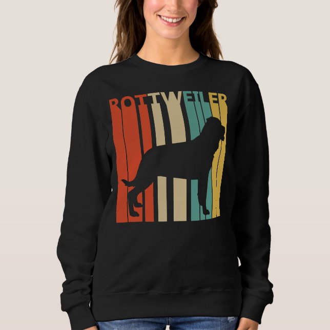 Rottweiler zur Mama von Hunden oder Vätern Sweatshirt (Vorderseite)