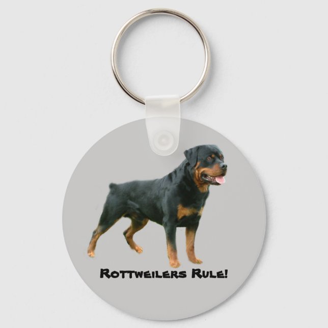 Rottweilers Rule Schlüsselanhänger (Vorderseite)