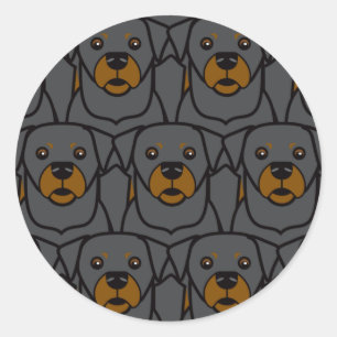 Rottweilers Runder Aufkleber