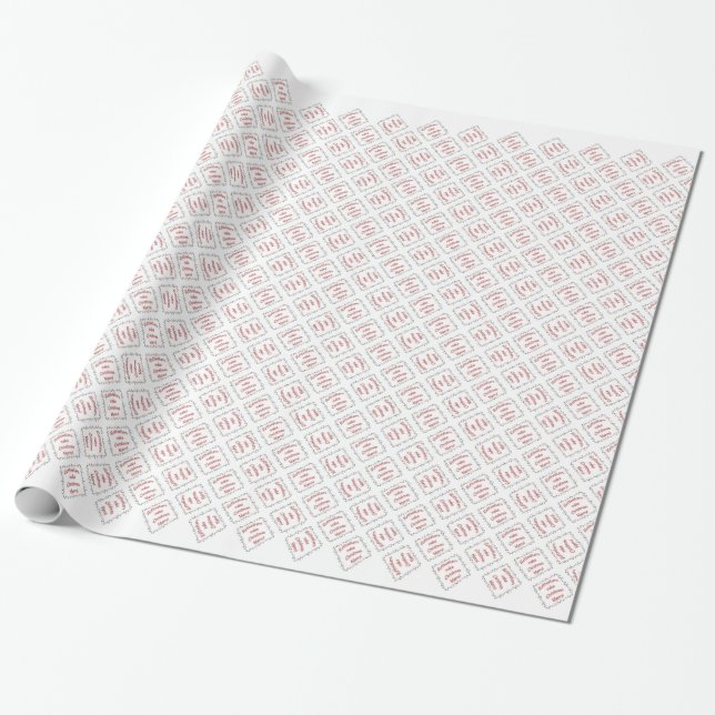 Rottweilers Weihnachten froh machen Geschenkpapier (Ungerollt)