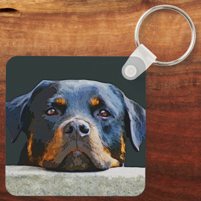 Rottwelier Schlüsselanhänger (Rückseite)