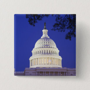 Rotunde des US-Kapitols bei Nacht, Washington Button