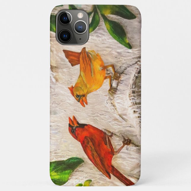 Rotvögel Gesang der Liebe Case-Mate iPhone Hülle (Rückseite)