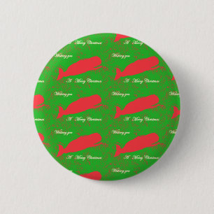 Rotwale frohe Weihnachtsfeier Button