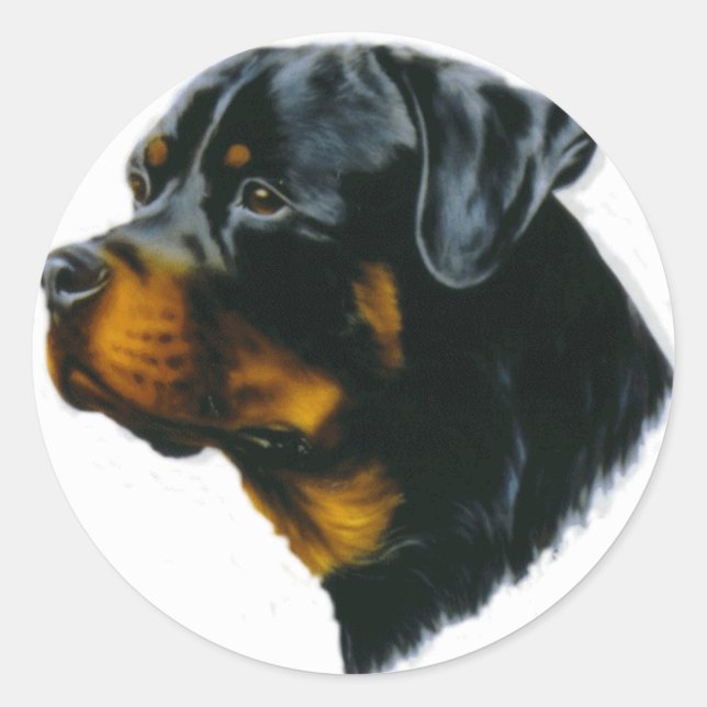 Rotweihhund Runder Aufkleber (Vorderseite)