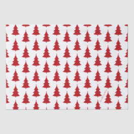 Rotweihnachtsbaumwrapppapier Seidenpapier