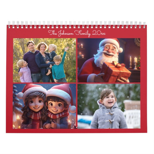Rotweihnachtsgebäck - Familienkalender Kalender (Titelbild)