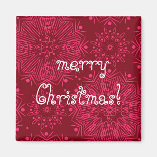 Rotweihnachtsmuster Magnet