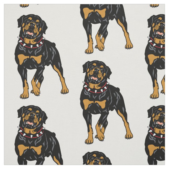 Rotweiler Stoff (Muster)