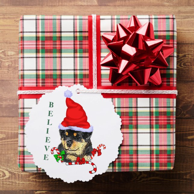 Rotweiler Weihnachten Ornament Karte (Insitu (Geschenk))
