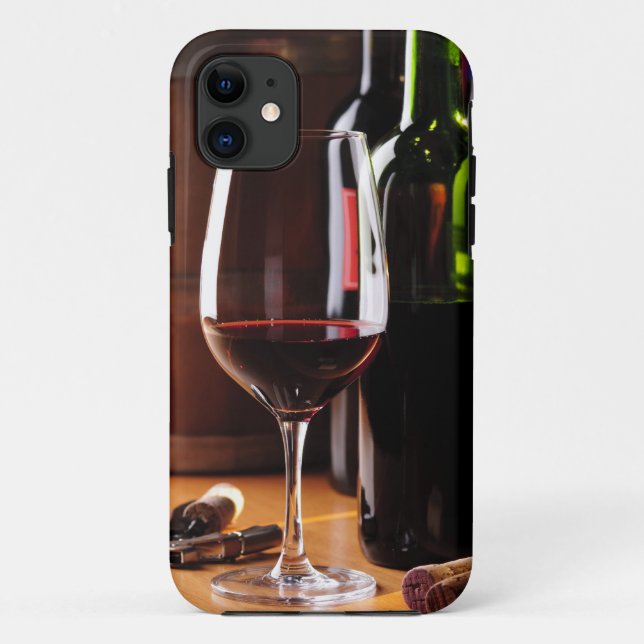 Rotwein Case-Mate iPhone Hülle (Rückseite)