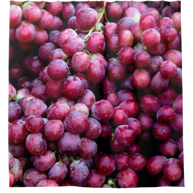 Rotwein Duschvorhang (Vorderseite)