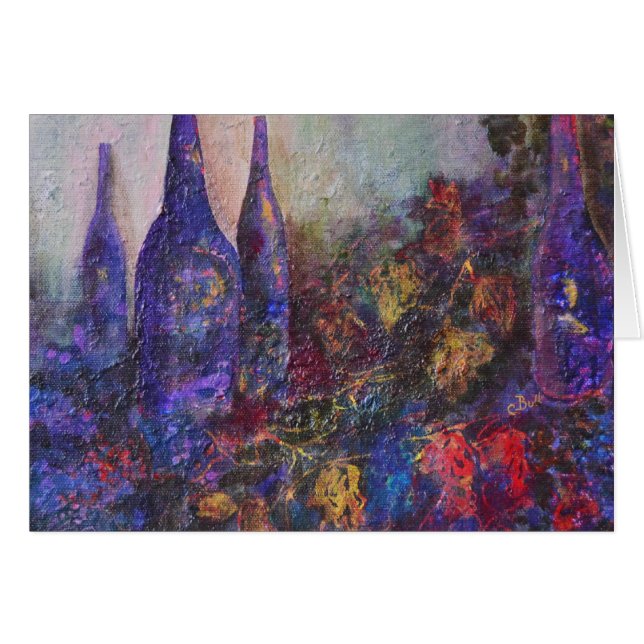 Rotwein-Ernte-Kunst (Vorderseite (Horizontal))