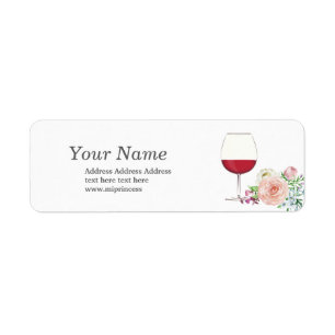 Rotwein, Erwachsener, Wein, Aufkleber für Rücksend