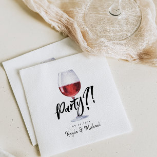 Rotwein   Feier zum besonderen Anlass Serviette