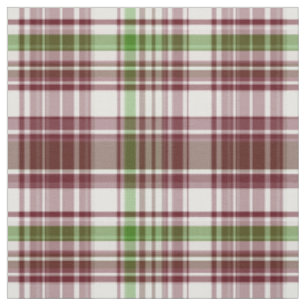 Rotwein, Grün-Preppy Madras-Art kariertes Sz6 Stoff