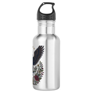 Rotwein- und Blau-patriotischer Weinliebhaber Edelstahlflasche