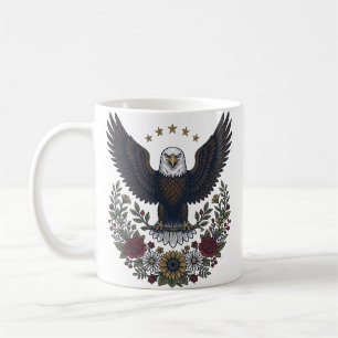 Rotwein- und Blau-patriotischer Weinliebhaber Kaffeetasse