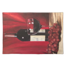 Rotwein und Trauben