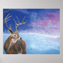 Rotwild (Cervus elaphus) Poster