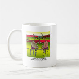 Rotwild, die für eine Jagd-Lizenz fragen Kaffeetasse