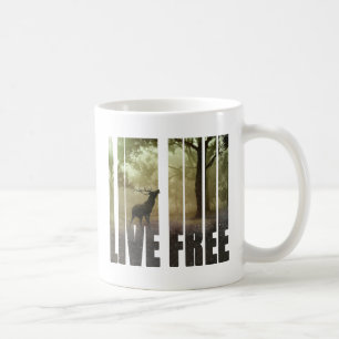 Rotwild-Foto-Druck Kaffeetasse