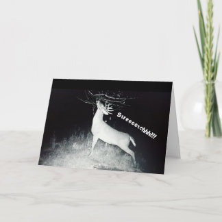 Rotwild-Geburtstags-Karte Karte