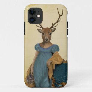 Rotwild in blauem Kleid 2 Case-Mate iPhone Hülle
