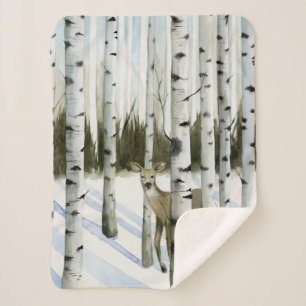 Rotwild in den Schneefällen Sherpadecke