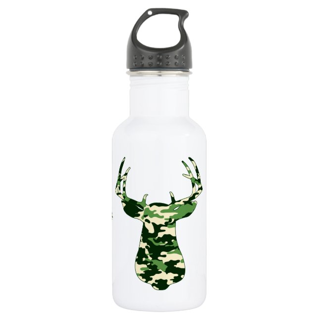 Rotwild-Jagd-Camouflage-Dollar Trinkflasche (Vorderseite)