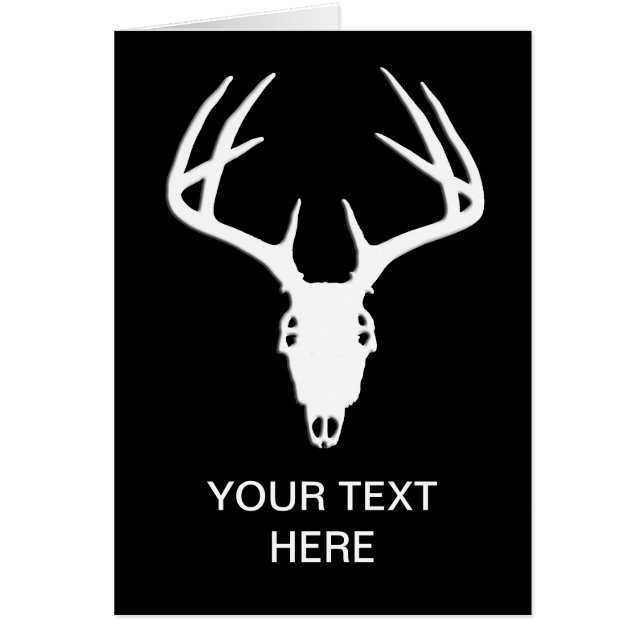 Rotwild-Jagd-Schädel mit den Geweihen (Vorne)