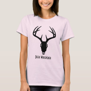 Rotwild-Jagd-Schädel mit den Geweihen T-Shirt