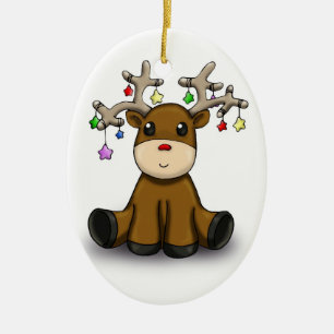 Rotwild Keramikornament