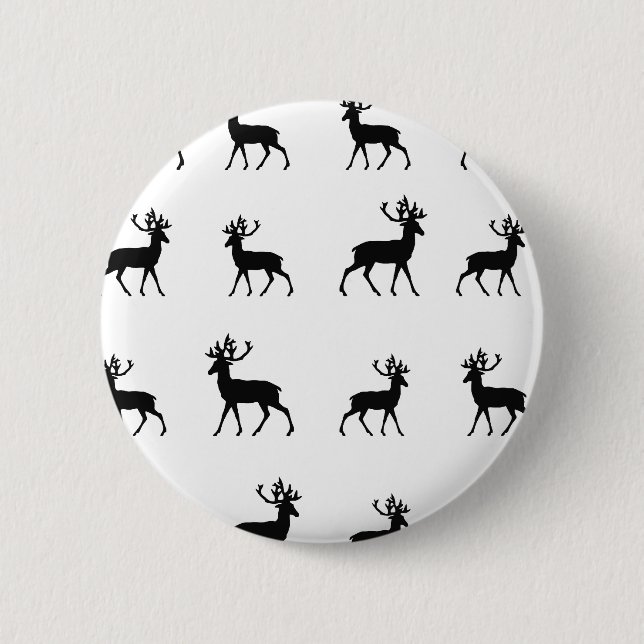 Rotwild kopieren in Schwarzweiss Button (Vorderseite)