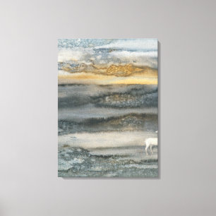 Rotwild-Leinwand Leinwanddruck