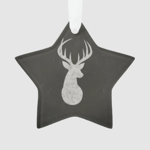 Rotwild mit dem Geweih-Kreide-Zeichnen Ornament