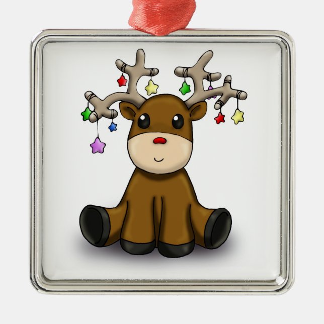 Rotwild Ornament Aus Metall (Vorne)
