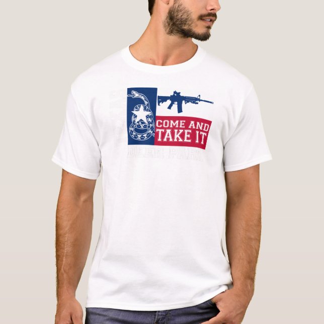 ROTWILD-PARK Texas kommen ihm AR15 nehmen T-Shirt (Vorderseite)