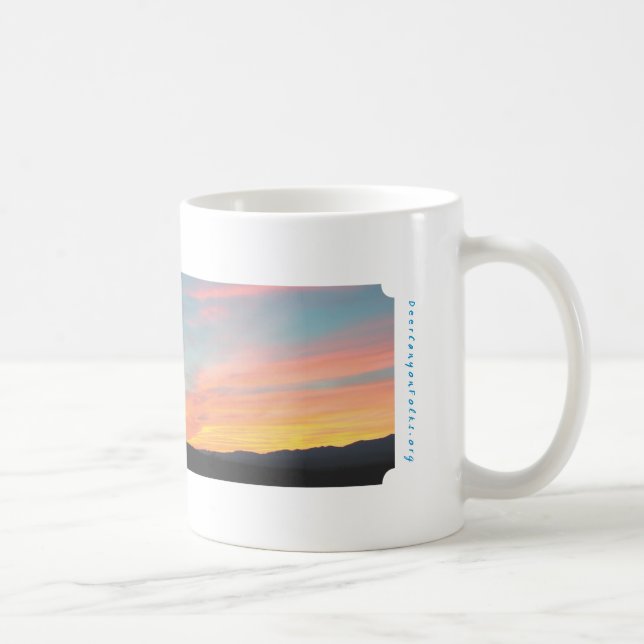 Rotwild-Schlucht-Sonnenuntergang Kaffeetasse (Rechts)