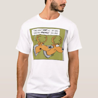 Rotwild-Trophäe "Sie sagten" Cartoon-T - Shirt