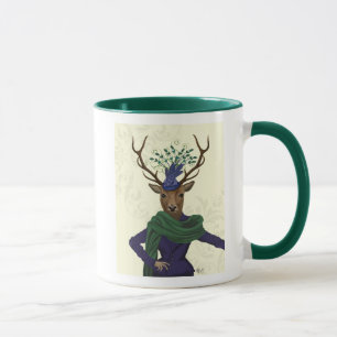 Rotwild und Fascinator 2 Tasse