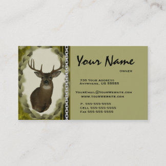 Rotwildkettentaxidermy-Visitenkarten ~ Brown Visitenkarte