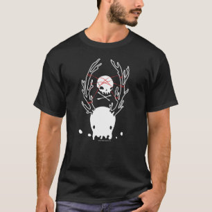 Rotwildquallen-Schädelseil des Mappen-Shirts T-Shirt