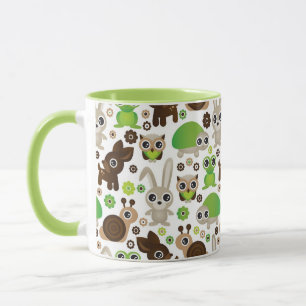 Rotwildschildkrötehäschen-Tiertapete Tasse