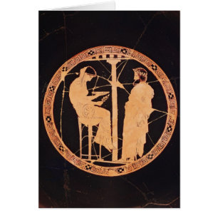 Rotzahl von Athen kylix, das Aegeus darstellt